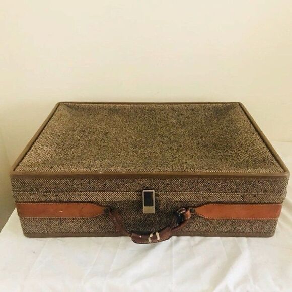 Hartmann Vintage Tweed Luggage paisley lining - Picture 1 of 7